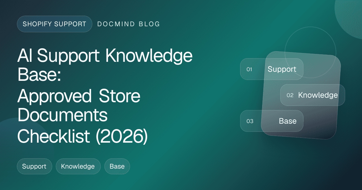 AI knowledge base for store support built from approved store documents