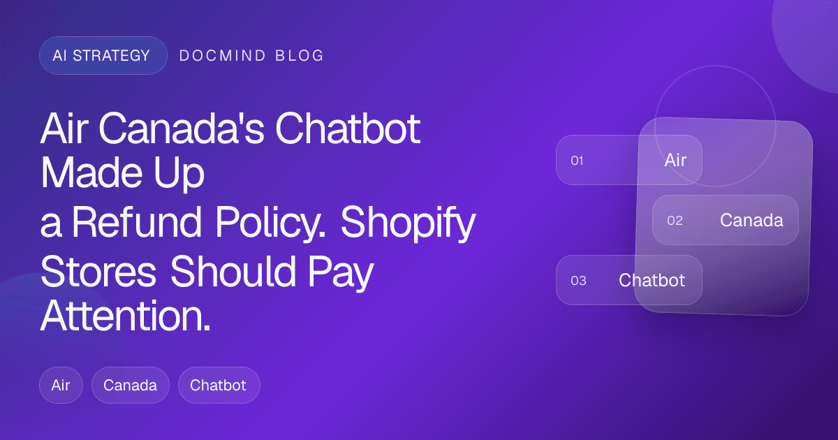 Air Canada's Chatbot Made Up a Refund Policy. Shopify Stores Should Pay Attention.