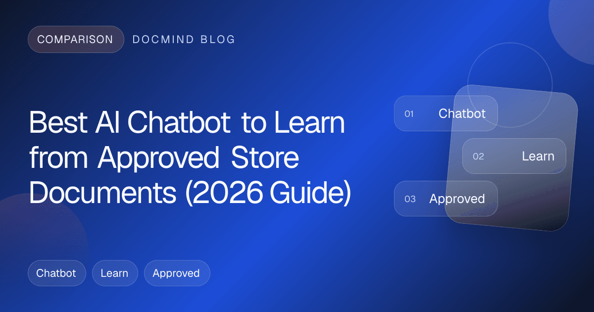 Best AI Chatbot to Learn from Approved Store Documents (2026 Guide)