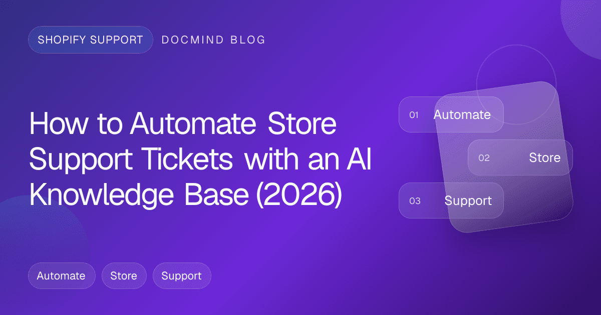 How to automate store support tickets with an AI knowledge base in 2026